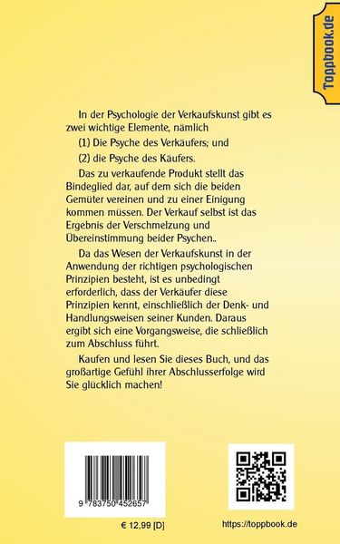 Produktbild: Psychologische Verkaufskunst