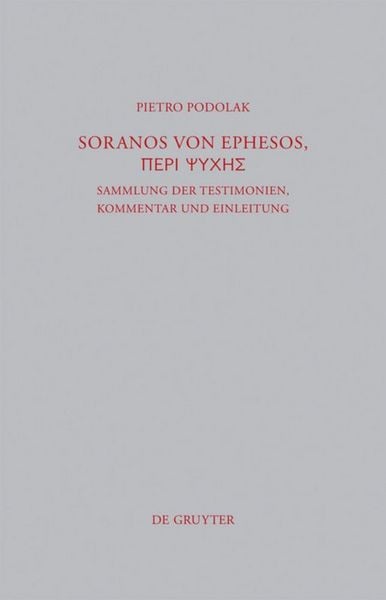 Produktbild: Soranos von Ephesos, Peri psyches