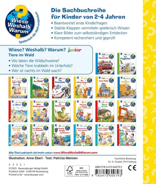 Produktbild: Wieso? Weshalb? Warum? junior, Band 77 - Tiere im Wald