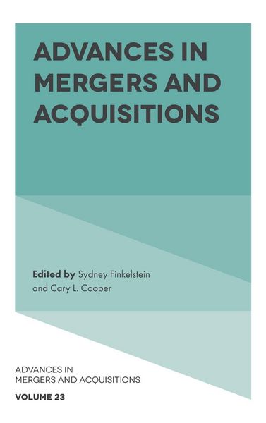 Produktbild: Advances in Mergers and Acquisitions