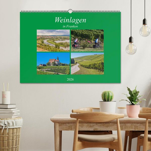 Produktbild: Weinlagen in Franken (Wandkalender 2026 DIN A2 quer), CALVENDO Monatskalender