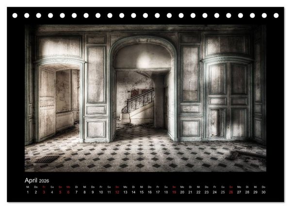 Produktbild: Lost Places - verlassene Orte vergangener Glanz (Tischkalender 2026 DIN A5 quer), CALVENDO Monatskalender
