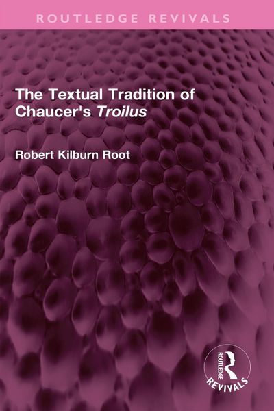 Produktbild: The Textual Tradition of Chaucer's Troilus