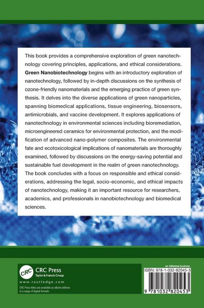 Produktbild: Green Nanobiotechnology