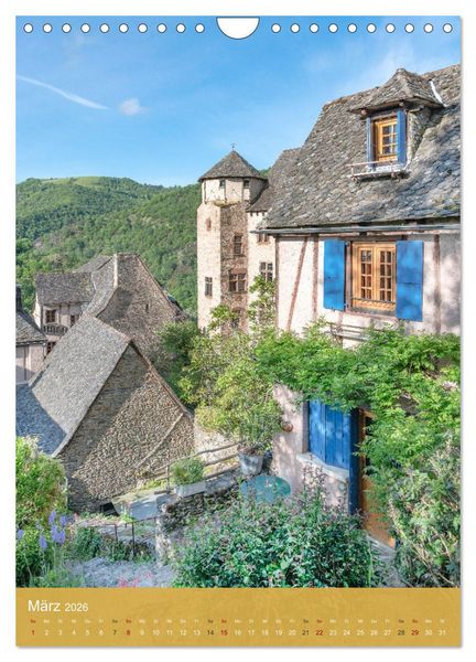 Produktbild: Conques - Via Podiensis (Wandkalender 2026 DIN A4 hoch), CALVENDO Monatskalender