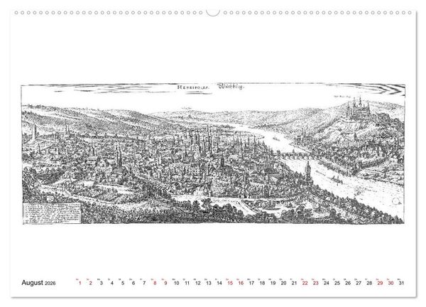 Produktbild: W&uuml;rzburg in alten Bildern (hochwertiger Premium Wandkalender 2026 DIN A2 quer), Kunstdruck in Hochglanz