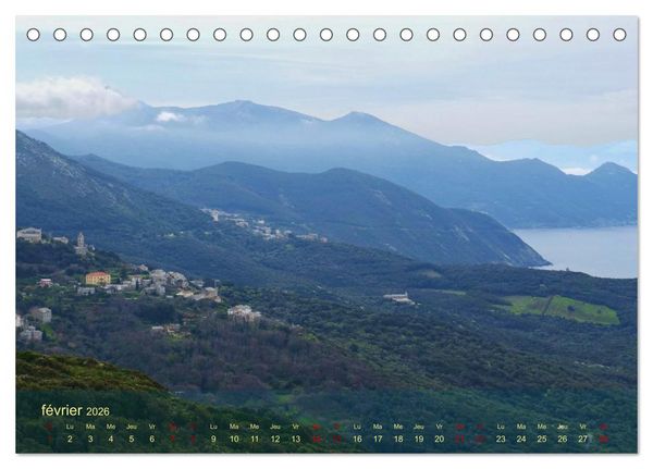 Produktbild: Les balades au Cap Corse (Calendrier de bureau 2026 DIN A5 vertical), CALVENDO calendrier mensuel