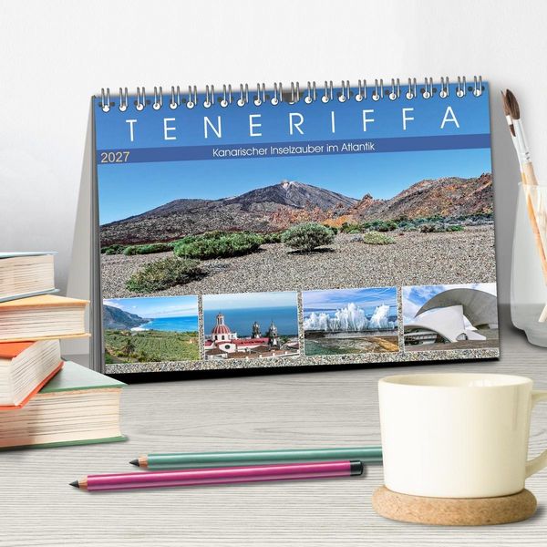 Produktbild: TENERIFFA Kanarischer Inselzauber im Atlantik (Tischkalender 2027 DIN A5 quer), CALVENDO Monatskalender