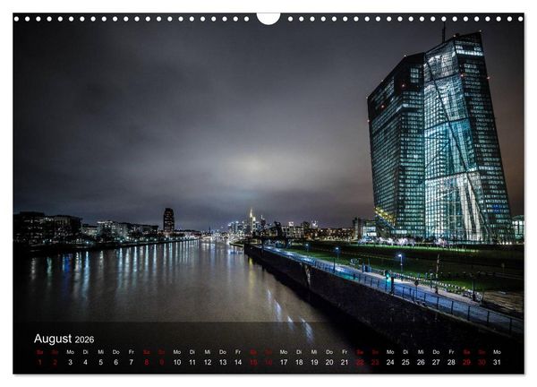 Produktbild: Frankfurt city view (Wandkalender 2026 DIN A3 quer), CALVENDO Monatskalender