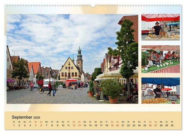 Produktbild: Lauf an der Pegnitz ist bunt (hochwertiger Premium Wandkalender 2026 DIN A2 quer), Kunstdruck in Hochglanz