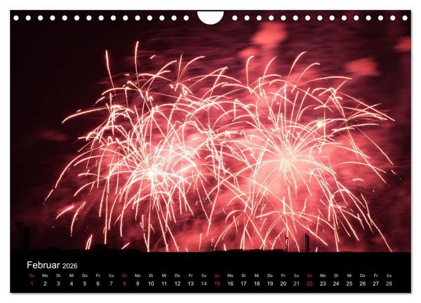 Produktbild: Feuerwerk (Wandkalender 2026 DIN A4 quer), CALVENDO Monatskalender