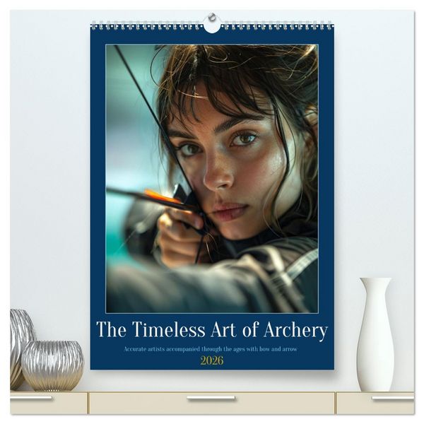 Produktbild: The Timeless Art of Archery (High Quality Premium Wall Calendar 2026 DIN A2 portrait),CALVENDO 12 Month Wall Calendar