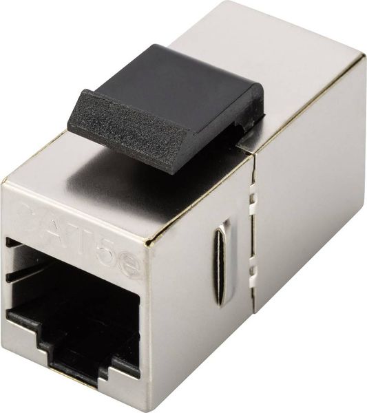Produktbild: Digitus RJ45 / RJ45-Kupplung Netzwerk Adapter CAT 5e [1x RJ45-Buchse, RJ45-Buchse 8p8c - 1x RJ45-Buchse, RJ45-Buchse 8p8c] Nickel