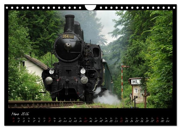 Produktbild: Faszination Dampflokomotive (Wandkalender 2026 DIN A4 quer), CALVENDO Monatskalender