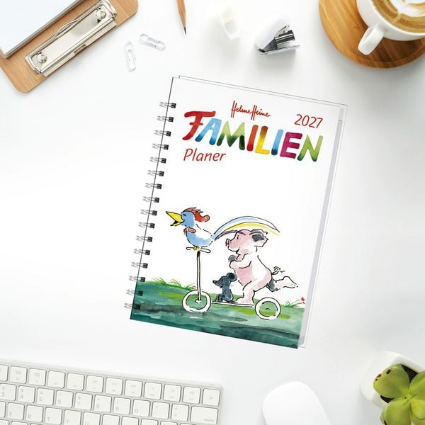 Produktbild: Helme Heine: Familienplaner-Buch A5 2027