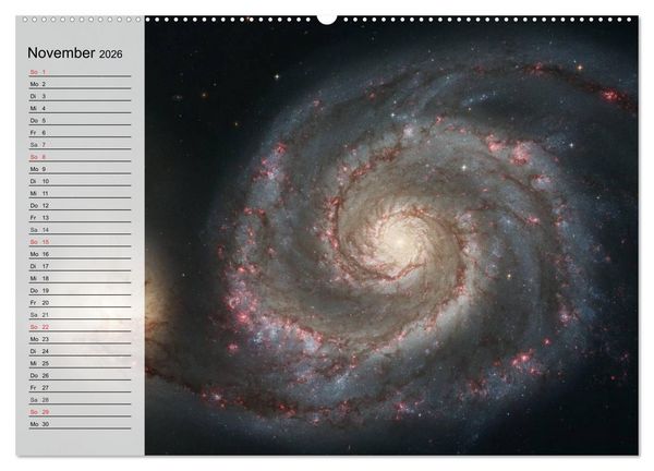 Produktbild: Universum. Farbenpracht der Gasnebel (Wandkalender 2026 DIN A2 quer), CALVENDO Monatskalender
