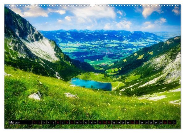 Produktbild: Oberstdorfer Bergwelt (Wandkalender 2027 DIN A2 quer), CALVENDO Monatskalender