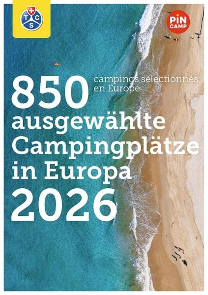 Produktbild: Hallwag TCS Campingf&uuml;hrer Schweiz - Europa 2026