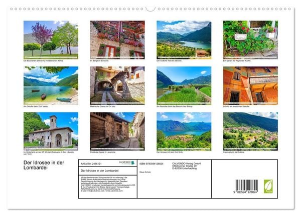 Produktbild: Der Idrosee in der Lombardei (hochwertiger Premium Wandkalender 2027 DIN A2 quer), Kunstdruck in Hochglanz
