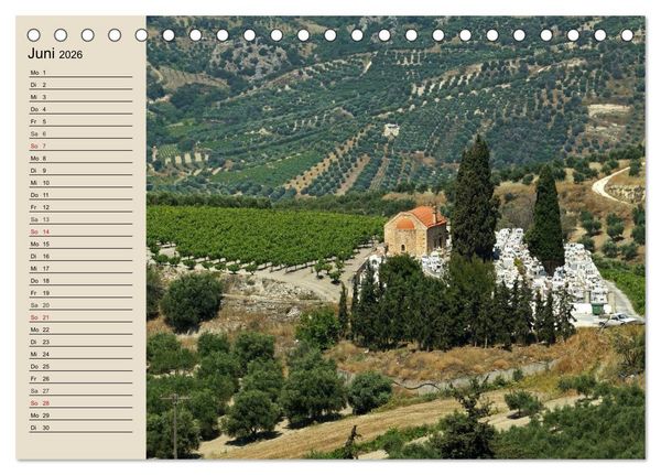 Produktbild: Gro&szlig;er Grieche Kreta (Tischkalender 2026 DIN A5 quer), CALVENDO Monatskalender