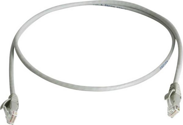 Produktbild: Teleg&auml;rtner 100009270 RJ45 Patchkabel CAT 6 U/UTP 25.00m Grau Flammwidrig, Halogenfrei 1St.