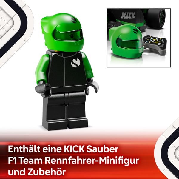 Produktbild: LEGO Speed Champions KICK Sauber F1 Team C44 Rennauto Modell 77247