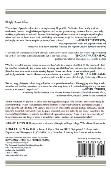 Produktbild: Philosophy and the Interpretation of Pop Culture