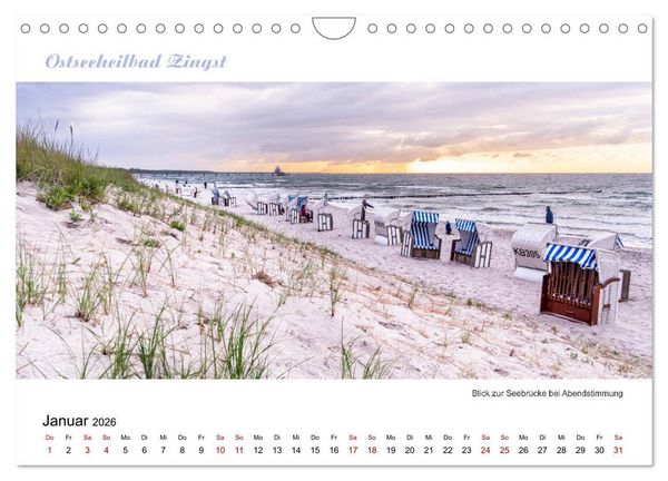Produktbild: Panorama-Blick Fischland-Darss-Zingst (Wandkalender 2026 DIN A4 quer), CALVENDO Monatskalender