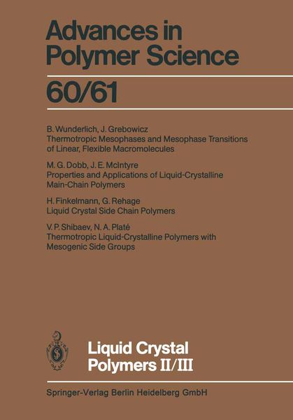 Produktbild: Liquid Crystal Polymers II/III