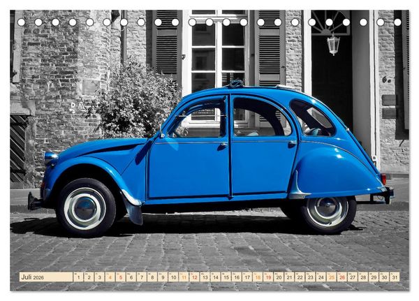 Produktbild: Citro&euml;n 2CV - Entenparade (Tischkalender 2026 DIN A5 quer), CALVENDO Monatskalender
