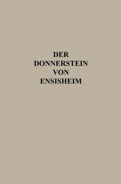 Produktbild: Der Donnerstein von Ensisheim