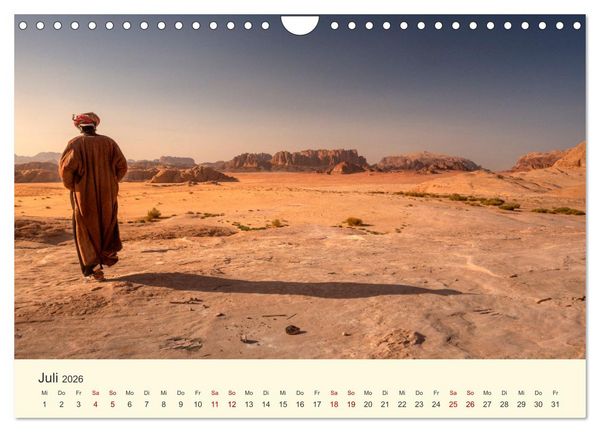 Produktbild: Jordanien Sand, Stein und Salz (Wandkalender 2026 DIN A4 quer), CALVENDO Monatskalender