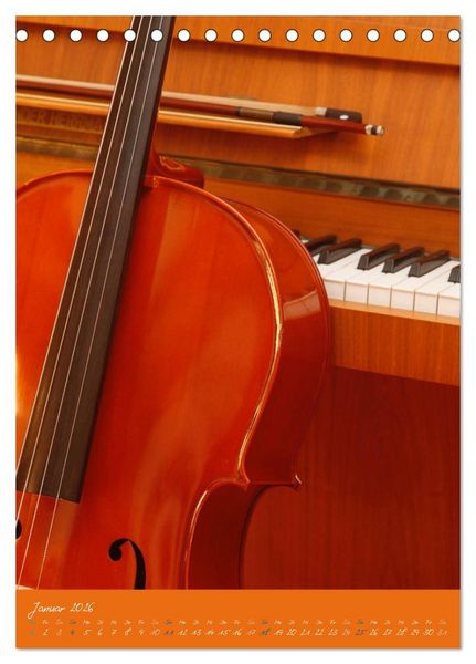 Produktbild: Geliebtes Cello (Tischkalender 2026 DIN A5 hoch), CALVENDO Monatskalender