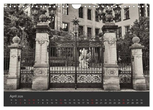 Produktbild: Dresden Schwarz Weiss 2026 (Wandkalender 2026 DIN A4 quer), CALVENDO Monatskalender