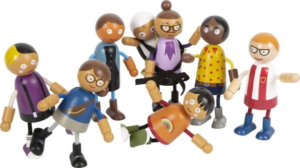 Produktbild: Biegepuppen-Familie mit Baby