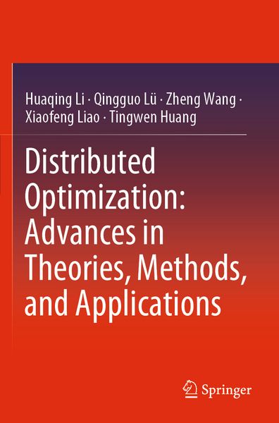 Produktbild: Distributed Optimization: Advances in Theories, Methods, and Applications