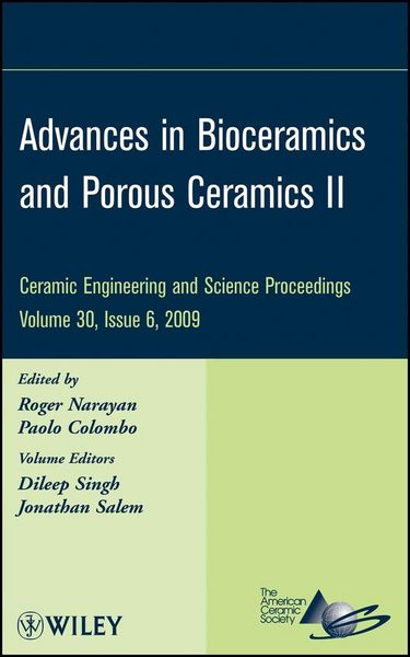 Produktbild: Advances in Bioceramics and Porous Ceramics II, Volume 30, Issue 6