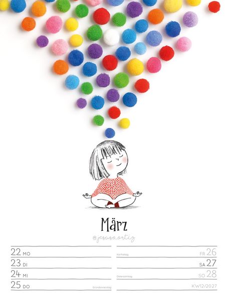 Produktbild: Little Dreams Wochenplaner Kalender 2027