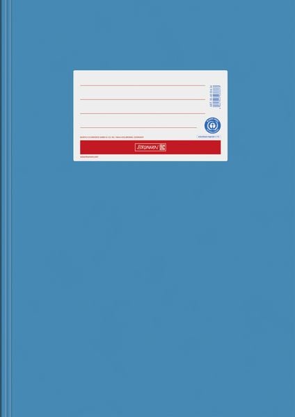 Produktbild: Brunnen Hefth&uuml;lle A4, Papier extrastark, mittelblau
