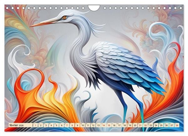 Produktbild: Les fractales animales (Calendrier mural 2026 DIN A4 vertical), CALVENDO calendrier mensuel