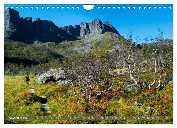 Produktbild: Wandern - In Norwegen und Schweden (Wandkalender 2026 DIN A4 quer), CALVENDO Monatskalender