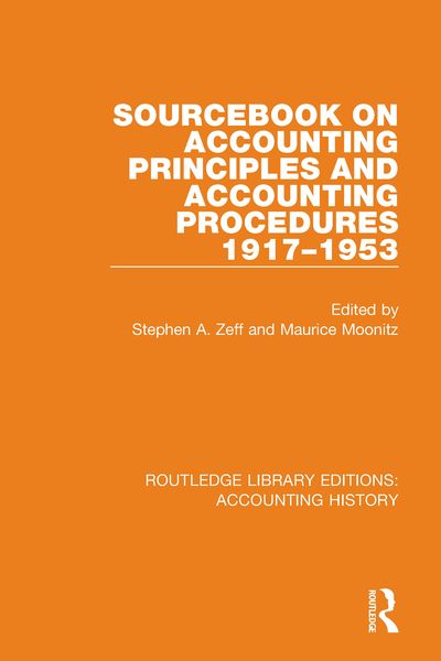 Produktbild: Sourcebook on Accounting Principles and Accounting Procedures, 1917-1953