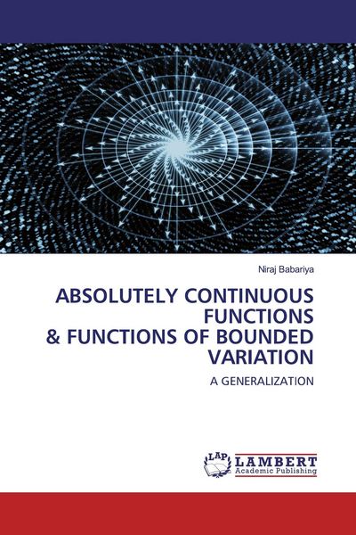 Produktbild: ABSOLUTELY CONTINUOUS FUNCTIONS & FUNCTIONS OF BOUNDED VARIATION
