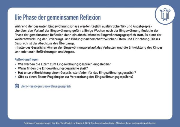 Produktbild: Eingew&ouml;hnung in der Kita. Vom Modell zur Praxis
