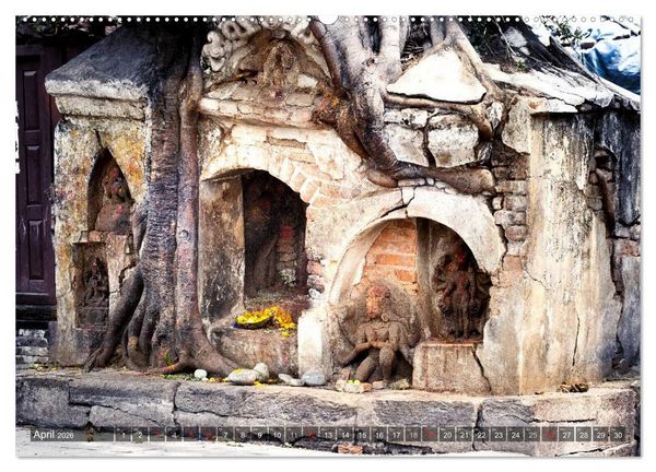 Produktbild: NEPAL Bhaktapur Kathmandu (hochwertiger Premium Wandkalender 2026 DIN A2 quer), Kunstdruck in Hochglanz