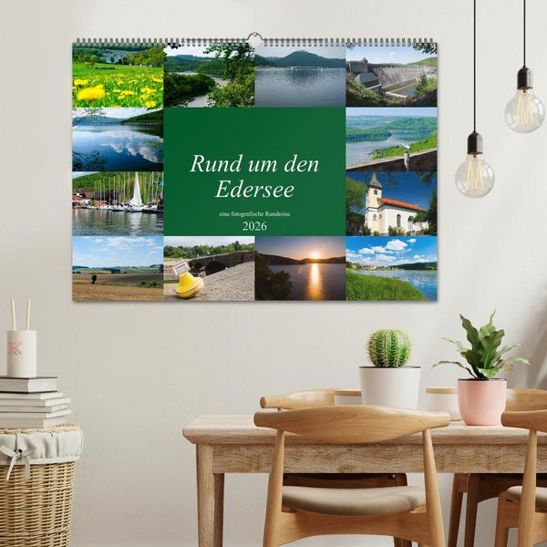 Produktbild: Rund um den Edersee (Wandkalender 2026 DIN A2 quer), CALVENDO Monatskalender