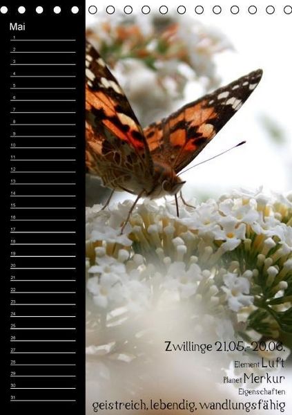 Produktbild: Naturbilder mit Sternzeichen / Geburtstagskalender (Tischkalender immerw&auml;hrend DIN A5 hoch)