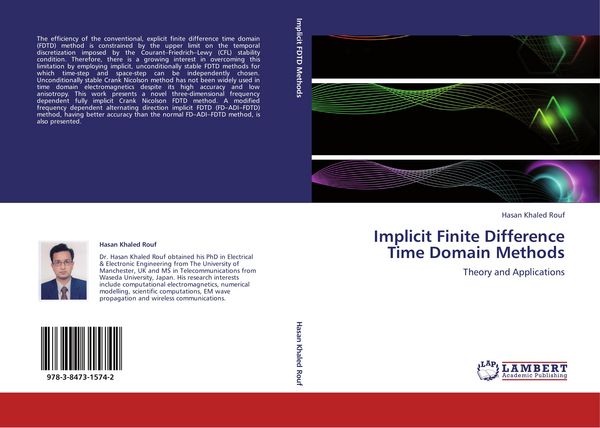 Produktbild: Implicit Finite Difference Time Domain Methods