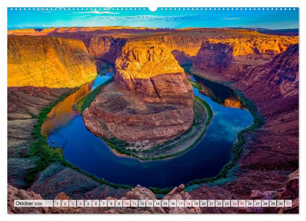 Produktbild: Sehnsuchts Landschaften im Amerikanischen Westen (hochwertiger Premium Wandkalender 2026 DIN A2 quer), Kunstdruck in Hochglanz