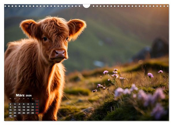 Produktbild: Highland K&uuml;he (Wandkalender 2026 DIN A3 quer), CALVENDO Monatskalender